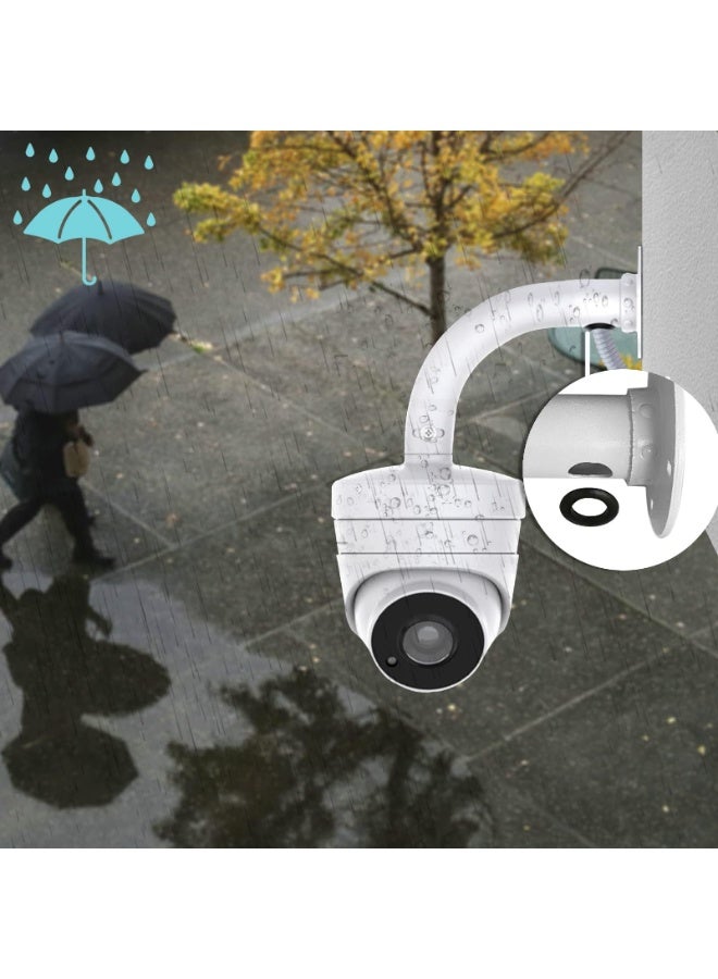 YelaJoy 6 inch Base Wall Mount Bracket for Surveillance Cameras IP CCTV, Compatible with Eufy Cameras Bullet Dome PTZ, Cable Management Pole Mounting Antirust Base Powder Spray Coated - Image 3